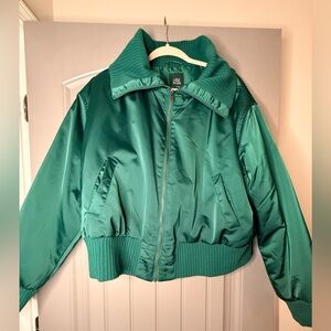 Wild Fable Emerald Bomber Jacket